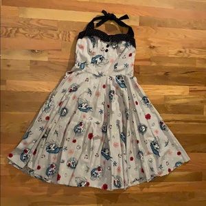 Hell Bunny zombie unicorn swing skirt dress.